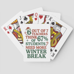 6 7 Lehrer Six Seven 67 Weihnachtsmann Gen Alpha Spielkarten