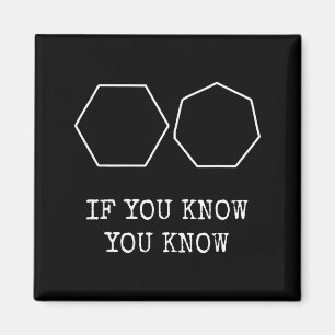 6 7 Lustig Wenn du weißt, dass du weißt Meme Six S Magnet