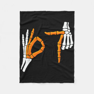 6 7 Lustiger Halloween 67 Kostüm Skeletthände Fleecedecke
