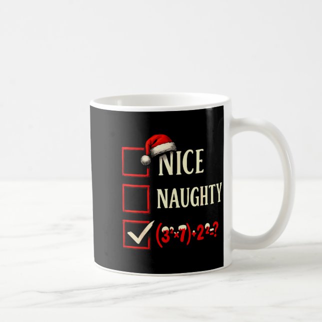 6-7 Meme Nice Naughty 67 Christmas Brain Rot Funny Kaffeetasse (Rechts)