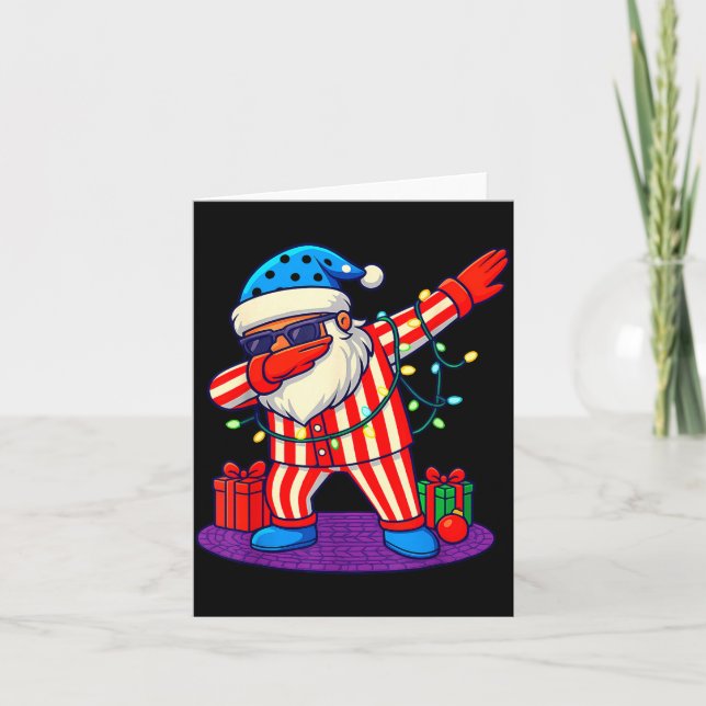 6-7 Meme Santa Dab 67 Christmas Brain Rot Funny Bo Karte (Vorderseite)