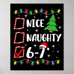 6-7 Meme Schön Unanständig 67 Weihnachten Hirn Fäu Poster