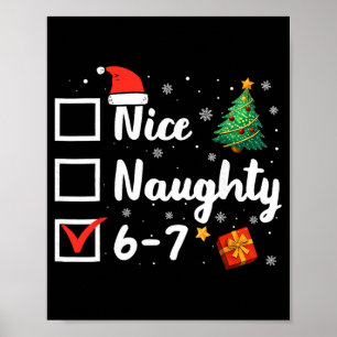 6-7 Meme Schön Unanständig 67 Weihnachten Lustig Poster