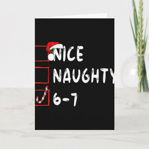 6-7 Meme Schön Unartig 67 Weihnachten Lustig Grafi Karte
