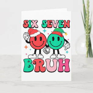 6 7 Meme Sechs Sieben Weihnachten Lustig 67 Weihna Karte