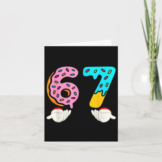 6-7 Meme-Shirts 67 Weihnachts-Gehirn-Fäulnis Lusti Karte (Vorderseite)