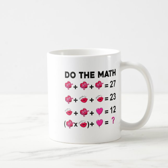 6 7 Meme Six Seven Do The Math Teacher Valentines  Kaffeetasse (Rechts)