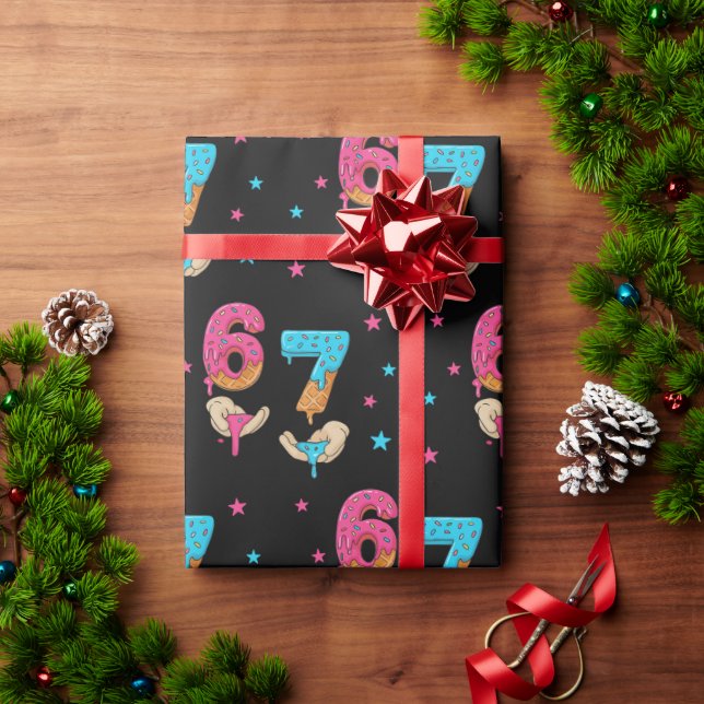 6 7 Meme Six Seven Geburtstag Geschenkpapier (Feiertagsgeschenk)