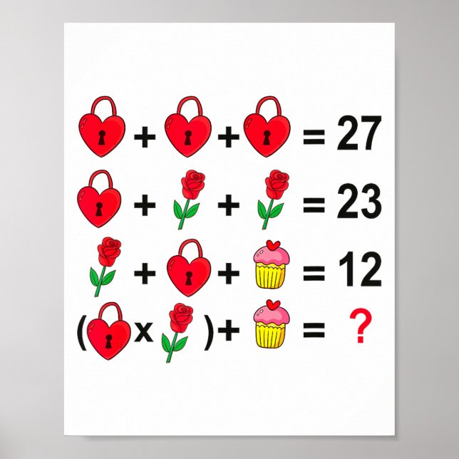 6 7 Meme Six Seven Valentinstag 67 Rechne Nach T Poster (Vorne)