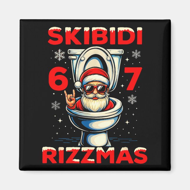 6-7 Meme Slang Christmas Nice Naughty 67 Funny  Magnet (Vorne)