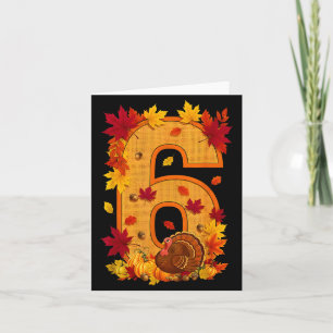 6 7 Meme Spaß Sechs Sieben Design Paare Thanksgivi Karte