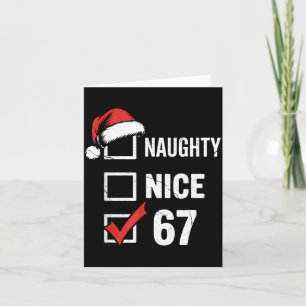 6-7 Meme Weihnachten Unartig Artig 67 Sechs Sieben Karte