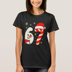 6 7 Meme Weihnachts-Shirt 67 Sechs Sieben Schneema T-Shirt