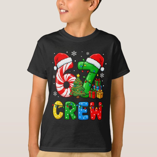 6 7 Pajamas Six Seven Matching Ugly Christmas 67 F T-Shirt (Vorderseite)