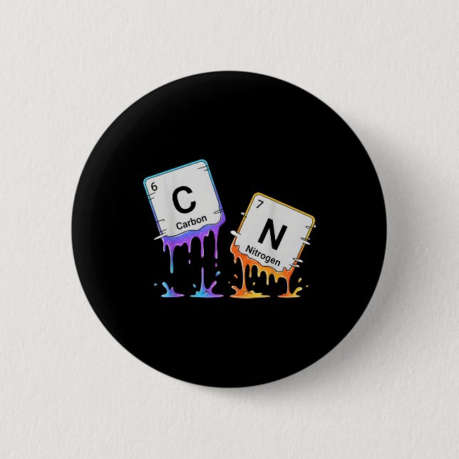 6 7 Periodensystem Meme Wissenschaft Chemie Nerd H Button (Vorderseite)