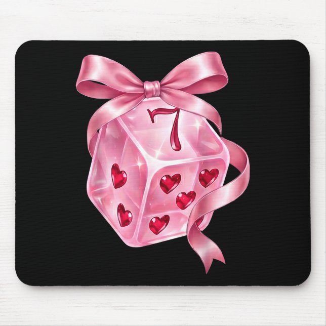 6 7 Preppy Valentine Y2k Funny Coquette Nk Dice Bo Mousepad (Vorne)