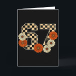 6 7 Retro Herbst Meme Schachbrett Tee von 67 heimg Karte<br><div class="desc">6 7 Retro Herbst Meme Schachbrett Tee von 67 Sechs Sieben</div>