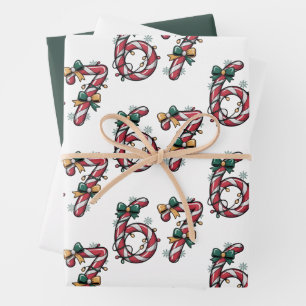 6 7 Sechs Sieben Gen Z Alpha Meme Slang Weihnachts Geschenkpapier Set
