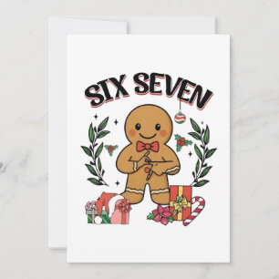 6 7 Sechs Sieben Hand Gen Z Alpha Lebkuchen Meme  Dankeskarte