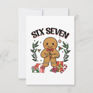6 7 Sechs Sieben Hand Gen Z Alpha Lebkuchen Meme Karte