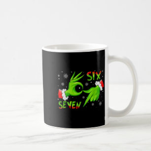 6 7 Sechs Sieben Hand Gen Z Alpha Meme Slang Weihn Kaffeetasse
