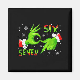 6 7 Sechs Sieben Hand Gen Z Alpha Meme Slang Weihn Magnet
