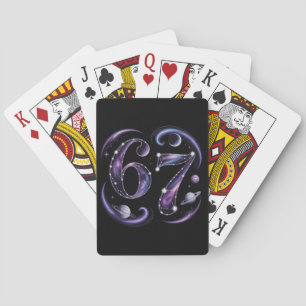 6 7 Sechs Sieben Kosmische Astrologie Gen Z Alpha  Spielkarten