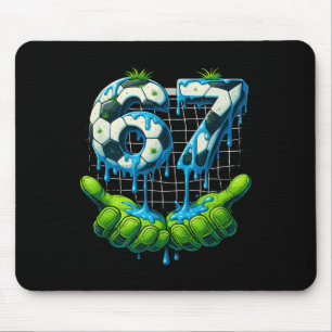 6 7 Six Seven Drip Lustig Gen Alpha Meme Fußball P Mousepad
