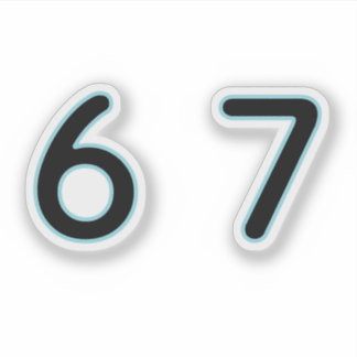 6 7 Six Seven Epic Lit Aufkleber