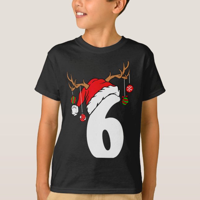 6 7 Six Seven Gen Z Alpha Meme Slang Merry Christm T-Shirt (Vorderseite)