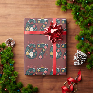 6 7 Six Seven Gen Z Alpha Meme Slang Weihnachten K Geschenkpapier