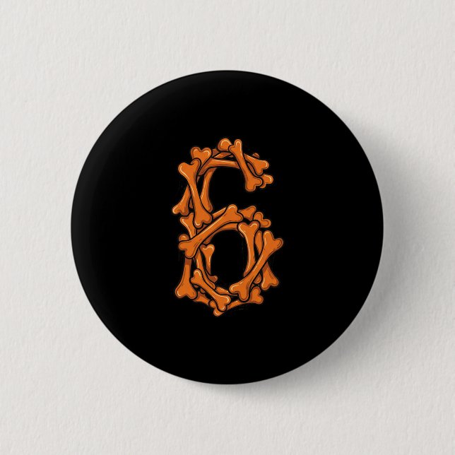 6 7 Six Seven Meme Paarmatching-Halloween-Kostüm Button (Vorderseite)
