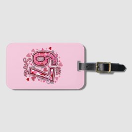 6 7 Six Seven Meme Trend Girls Pink Name Gepäckanhänger