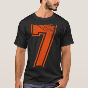 6 7 Spinnennetze — Sonnenliches Halloween T-Shirt