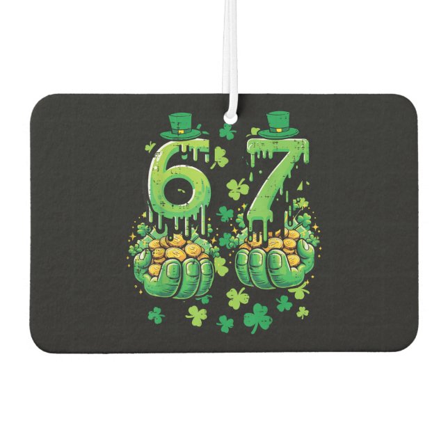 6 7 St Patricks Day Autolufterfrischer (Vorderseite)