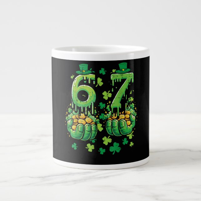 6 7 St Patricks Day Jumbo-Tasse (Vorderseite)