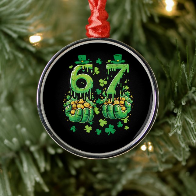 6 7 St Patricks Day Ornament Aus Metall (Baum)