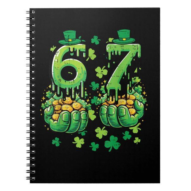 6 7 St. Patricks Tag Notizblock (Vorderseite)