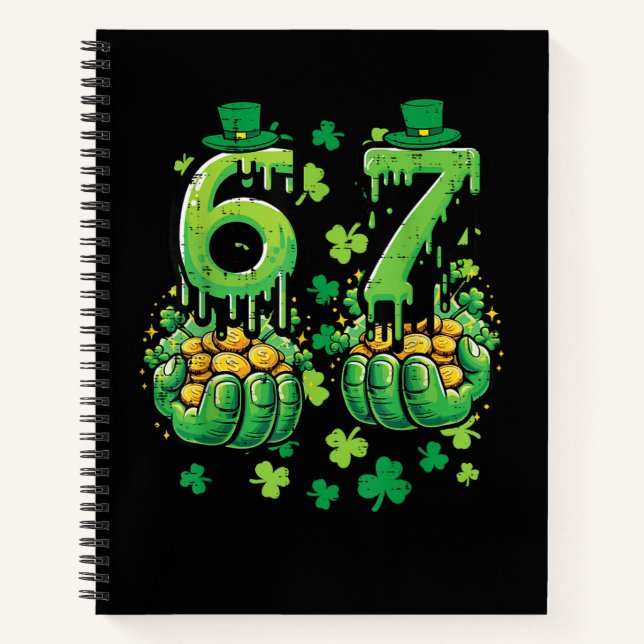 6 7 St. Patricks Tag Notizbuch (Vorderseite)