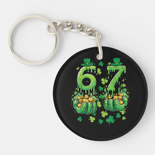 6 7 St. Patricks Tag Schlüsselanhänger (Vorderseite)
