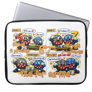 6’7” Vital for Survival Chemistry Elements   Laptopschutzhülle