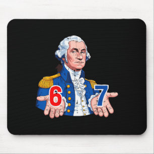 6 7 Washington Lustiges 67 Kostüm Meme Six Seven K Mousepad