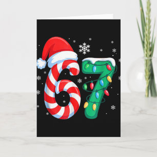6 7 Weihnachten Lustig Sechs Sieben 67 Meme Männer Karte
