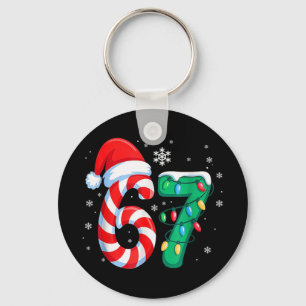 6 7 Weihnachten Lustig Six Seven 67 Meme Männer Fr Schlüsselanhänger