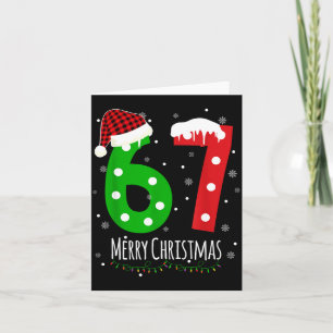 6 7 Weihnachten Sechs Sieben Xmas 67 Frohe Weihnac Karte