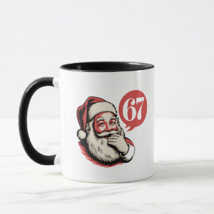 6 7 Weihnachten Six Seven Brainrot Weihnachtsmann Tasse