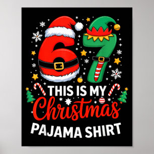 6 7 Weihnachten Six Seven Meme Mein Weihnachten Py Poster