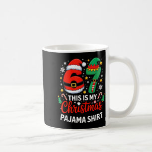 6 7 Weihnachten Six Seven Meme Mein Weihnachts-Pyj Kaffeetasse