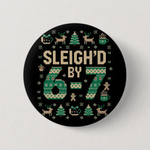 6-7 Weihnachts hässlicher Pullover Six Seven Xmas Button