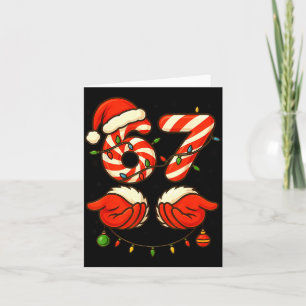 6-7 Weihnachtstrupp Lustig 67 Sechs Sieben Meme We Karte